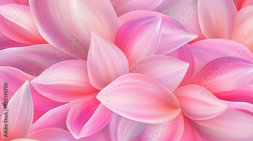 A vibrant arrangement of pink and soft pastel petals, creating a dreamy floral pattern.