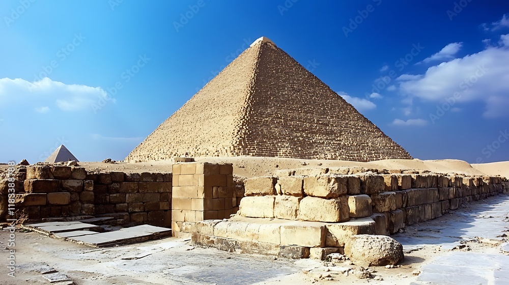 Symbolic ancient paintings on pyramid walls Symbolic ancient paintings on pyramid walls