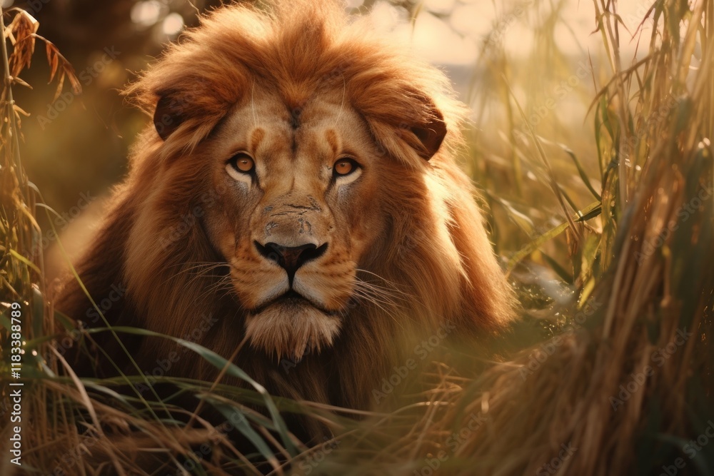 Fototapeta premium Wildlife mammal animal grass.