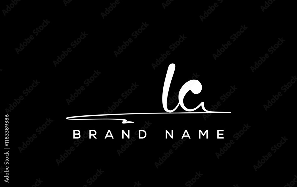 LH letter beauty handwriting vector logo. LH letter beauty handwriting vector logo.