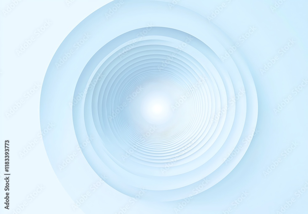 Obraz premium Light blue gradient background, soft and light