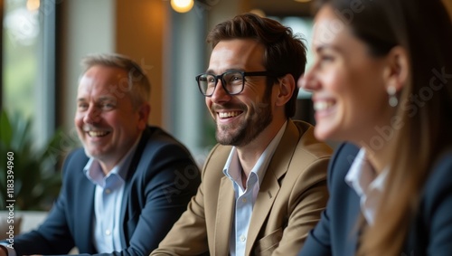 Investors captured in open discussion during q&a showing keen interest in business idea Smiling diverse team celebrating a project success
