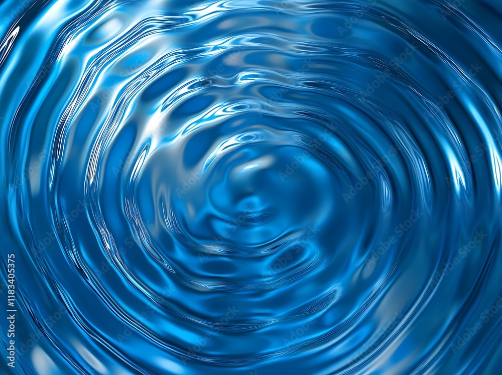 A blue water background with ripples and reflections A blue water background with ripples and reflections