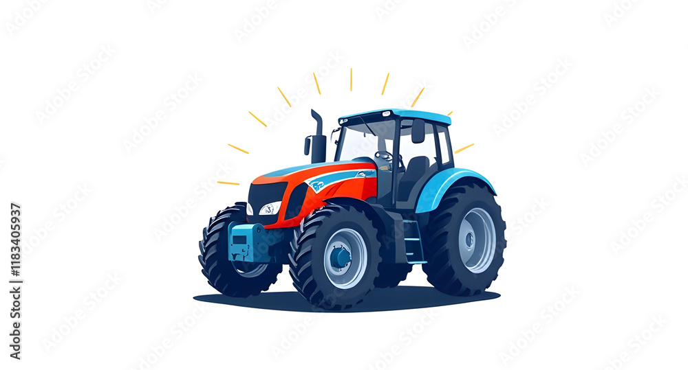 tractor isolated on white background tractor isolated on white background