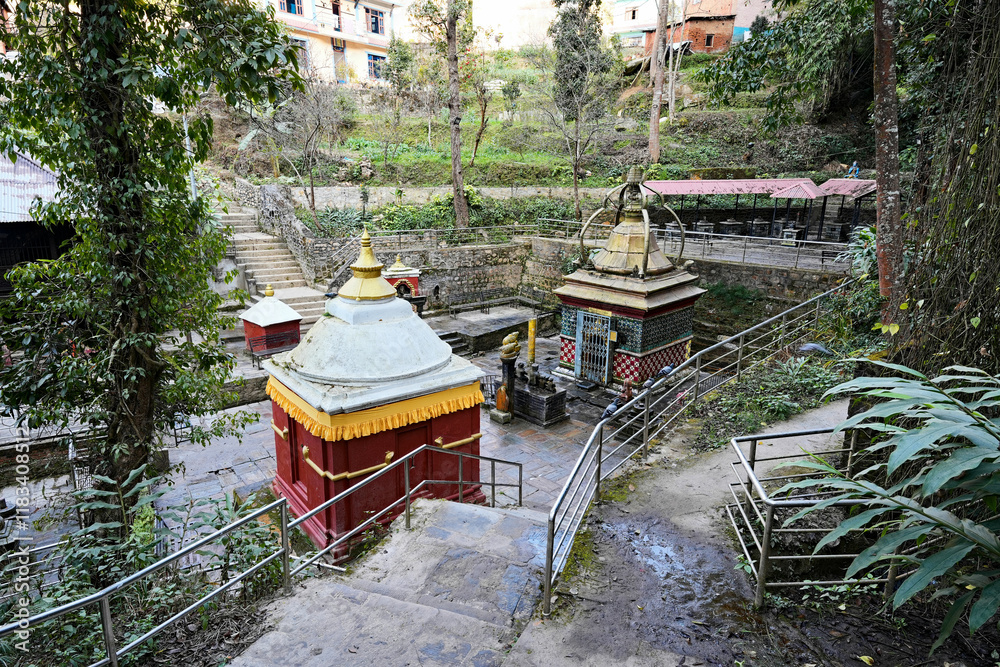 The peaceful shrine of Gaukhureshowr Mahadev in Dhulikhel
