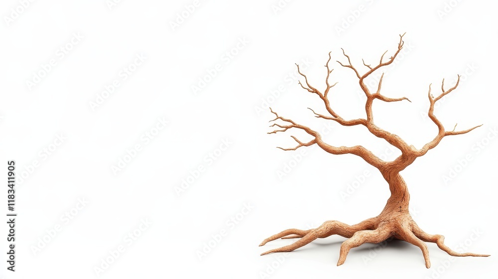 Fototapeta premium Majestic ancient tree with sprawling, twisted branches reaching towards the sky.