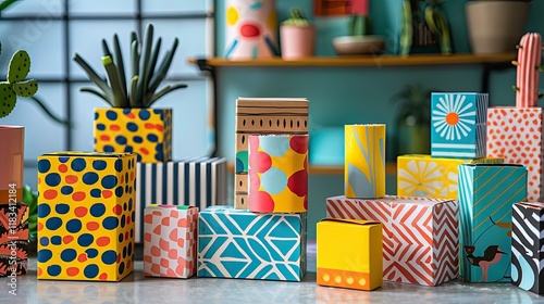 corrugated paper boxes being used for different products and industry, such as electronics, food items, and cosmetics, highlighting versatility