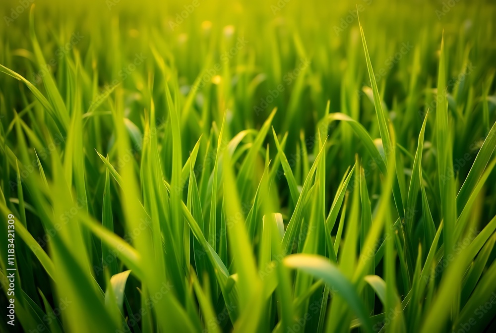 Obraz premium Rice in the field waiting for harvest Chiang Mai Thailand for the designs decoration and background 