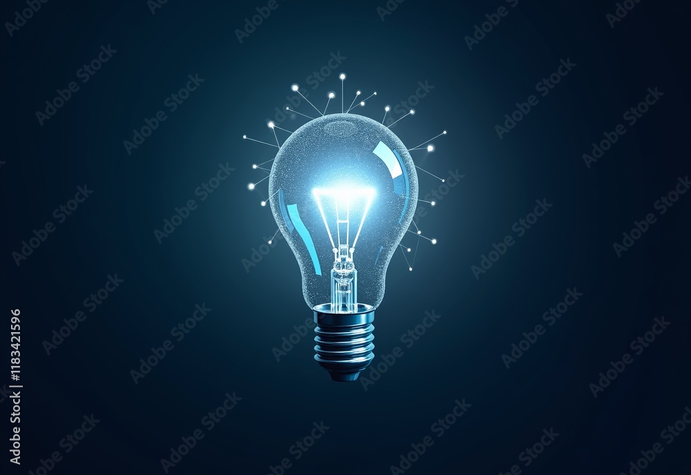 Illuminated Polygonal Connections: A Fusion of Technology and Innovation on a Dark Blue Canvas Illuminated Polygonal Connections: A Fusion of Technology and Innovation on a Dark Blue Canvas