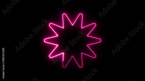 pink Neon Shape Motion