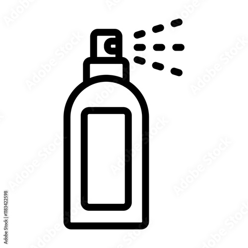 Air Freshener Vector Line Icon Design