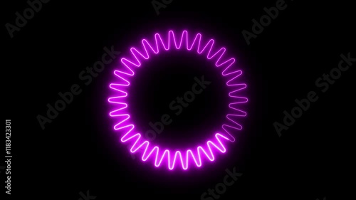 purple Neon Shape Motion