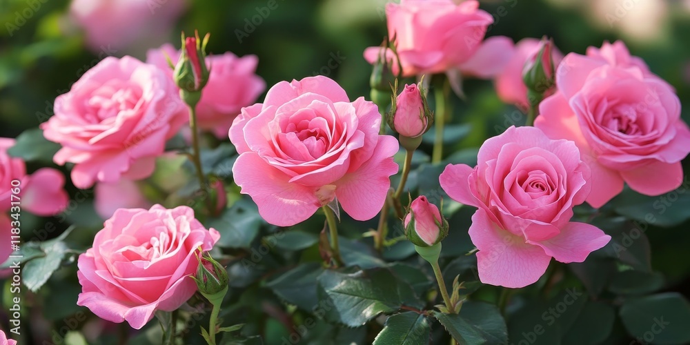 Stunning pink roses in full bloom create a beautiful display. These gorgeous pink roses showcase their vibrant colors and delicate petals, highlighting the charm of pink roses in nature. Stunning pink roses in full bloom create a beautiful display. These gorgeous pink roses showcase their vibrant colors and delicate petals, highlighting the charm of pink roses in nature.
