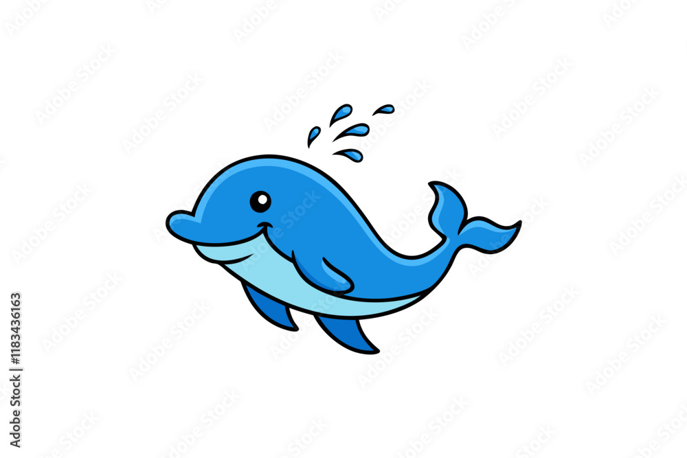 Obraz premium blue cartoon