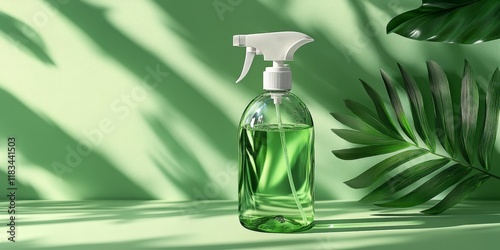 Hypochlorous Acid is an effective disinfectant targeting allergens, bacteria, and viruses, featuring a green space for an eco friendly touch and clear branding.