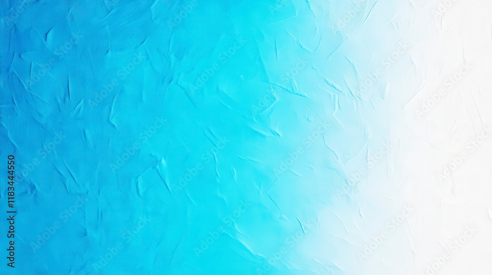 Fototapeta premium Soft gradient blue background with textured brush strokes creating a serene and calming atmosphere for various design applications