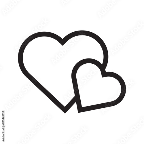 Heart symbol representing love, affection, and compassion.