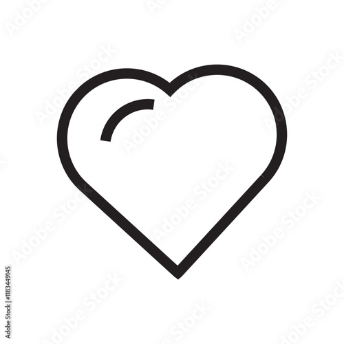 Heart symbol representing love, affection, and compassion.
