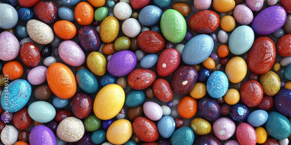 Easter background featuring a variety of small colorful eggs, perfect for adding festive charm to your projects. The Easter background enhances the vibrant appeal of these small color eggs. Easter background featuring a variety of small colorful eggs, perfect for adding festive charm to your projects. The Easter background enhances the vibrant appeal of these small color eggs.