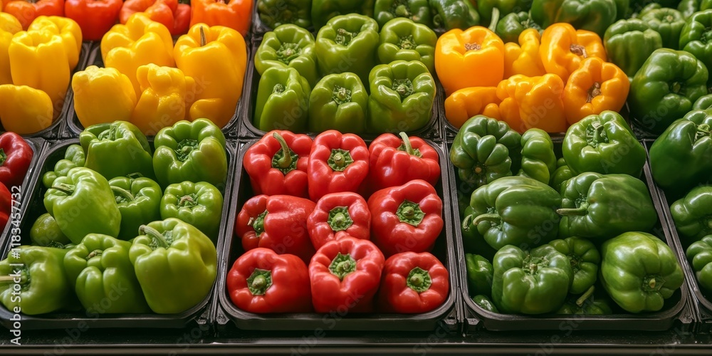 Vibrant green pepper varieties including sweet pepper, bell pepper, and colorful options like red, yellow, and orange peppers showcase the beauty and diversity of fresh produce in this delightful Vibrant green pepper varieties including sweet pepper, bell pepper, and colorful options like red, yellow, and orange peppers showcase the beauty and diversity of fresh produce in this delightful