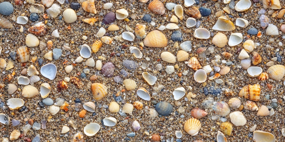 Texture of coarse sand on the beach featuring numerous broken shells, creating a vibrant background image perfect for summer themes and coastal vibes related to beach texture. Texture of coarse sand on the beach featuring numerous broken shells, creating a vibrant background image perfect for summer themes and coastal vibes related to beach texture.