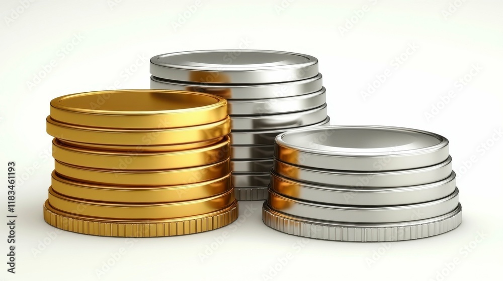 Isolated winner podium with gleaming gold, silver, and bronze tiers, set against a neutral background, symbolizing success and achievement in sports or events.