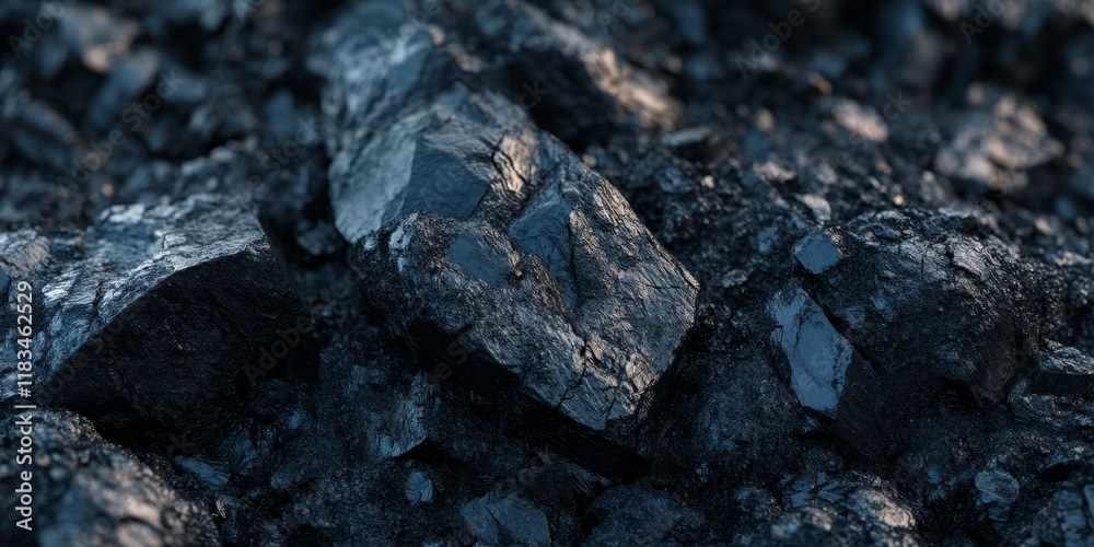 A close up view of a lump of coal in a mining area, showcasing the texture and details of the coal. This image highlights the characteristics of coal found in mining environments. A close up view of a lump of coal in a mining area, showcasing the texture and details of the coal. This image highlights the characteristics of coal found in mining environments.