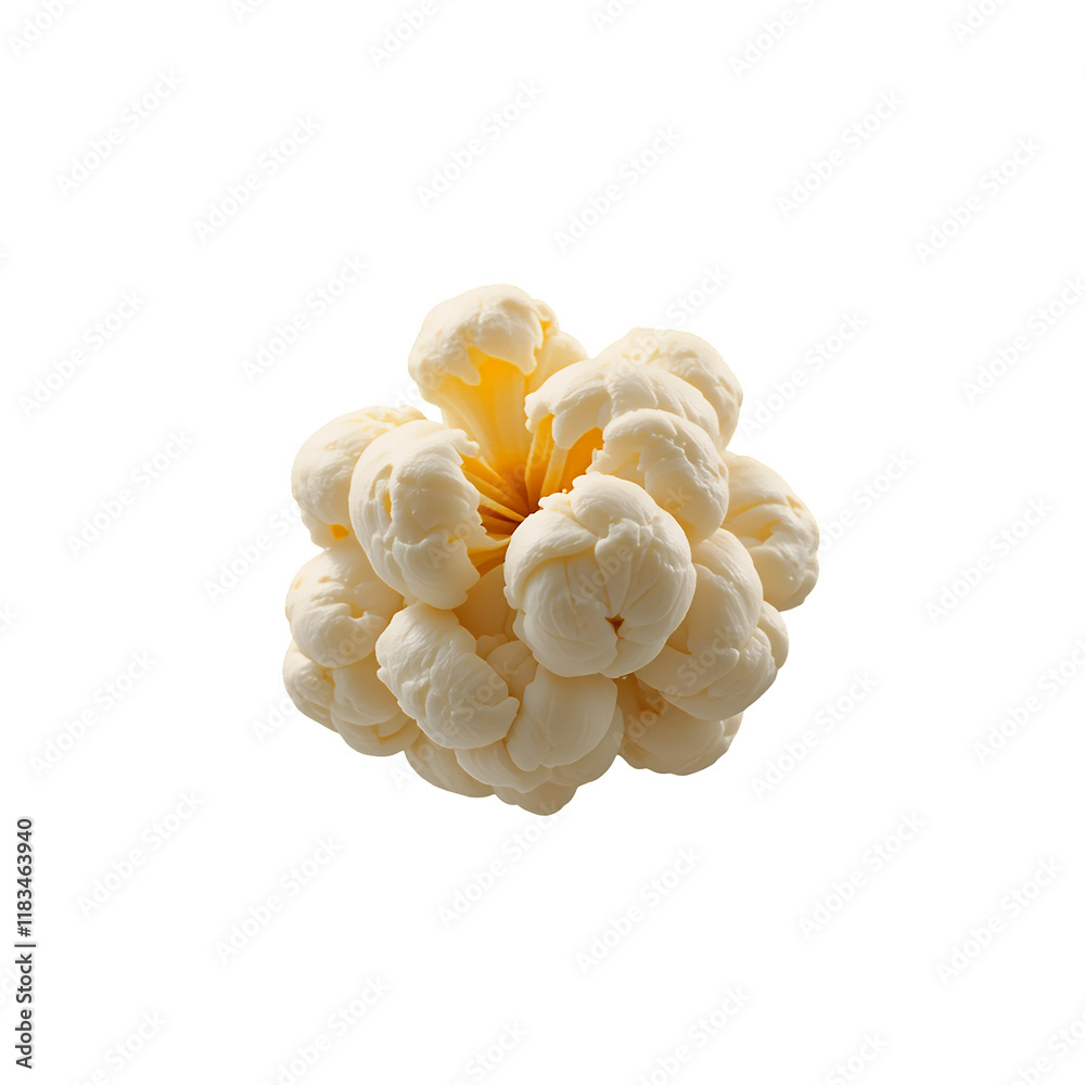 Creamy Popcorn Bloom: A Delicate, Sculpted Food Art Creamy Popcorn Bloom: A Delicate, Sculpted Food Art