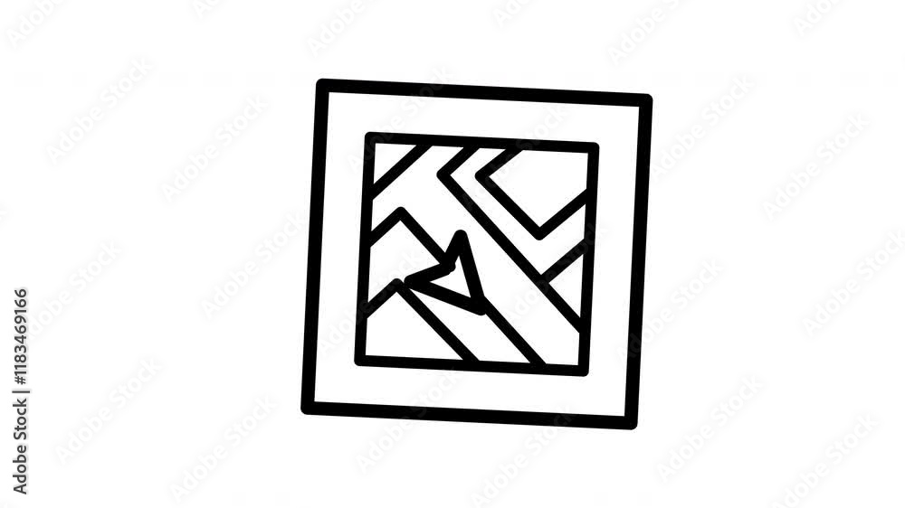 icon line motion graphic navigation arrow icon line motion graphic navigation arrow