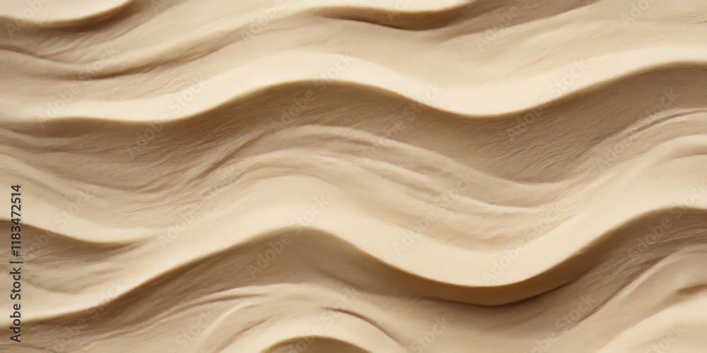 Fototapeta premium Top view showcasing intricate sand texture, highlighting the unique patterns and designs found in sand, perfect for illustrating natural beach scenery and textures.