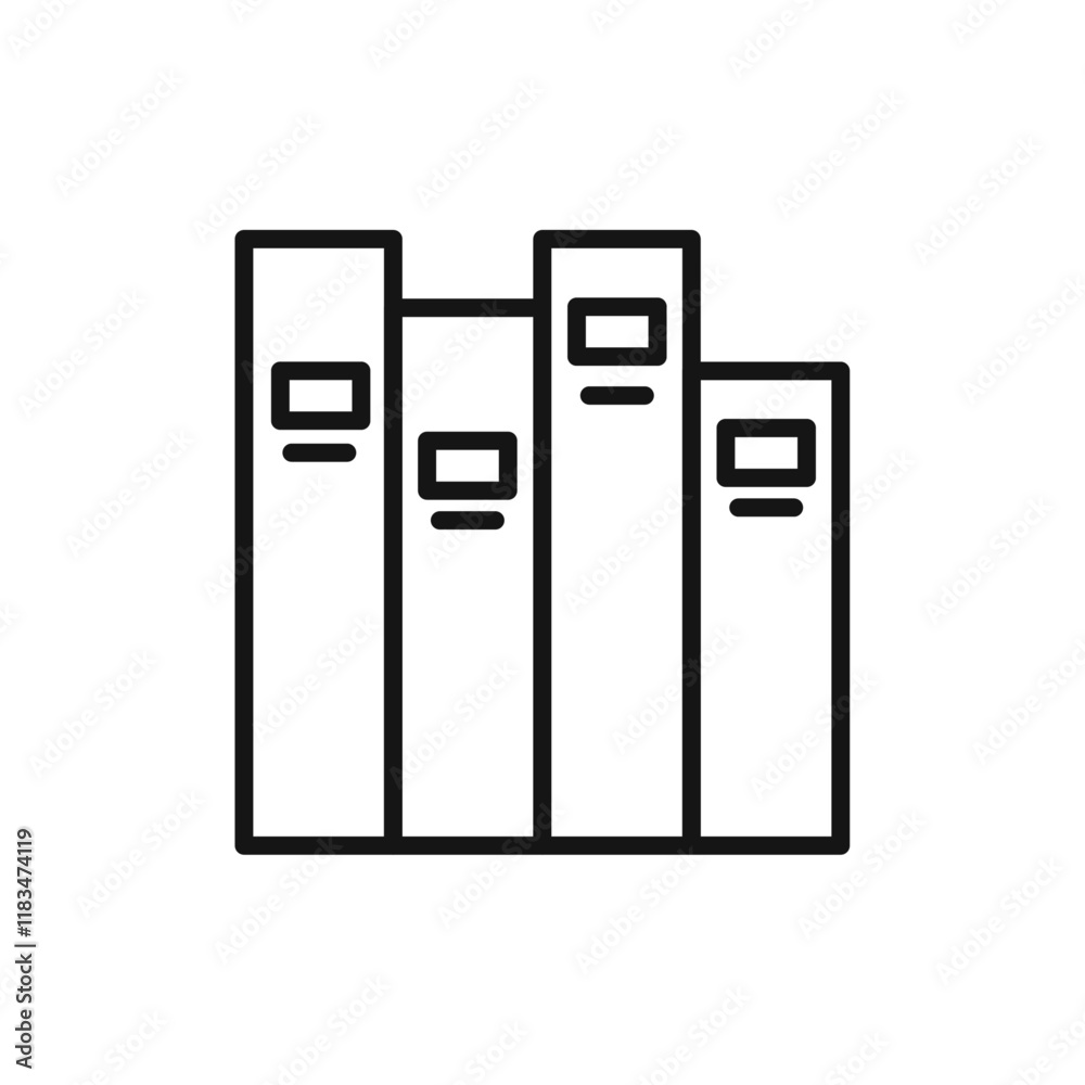 Book icon Isolated flat vector in outline Book icon Isolated flat vector in outline