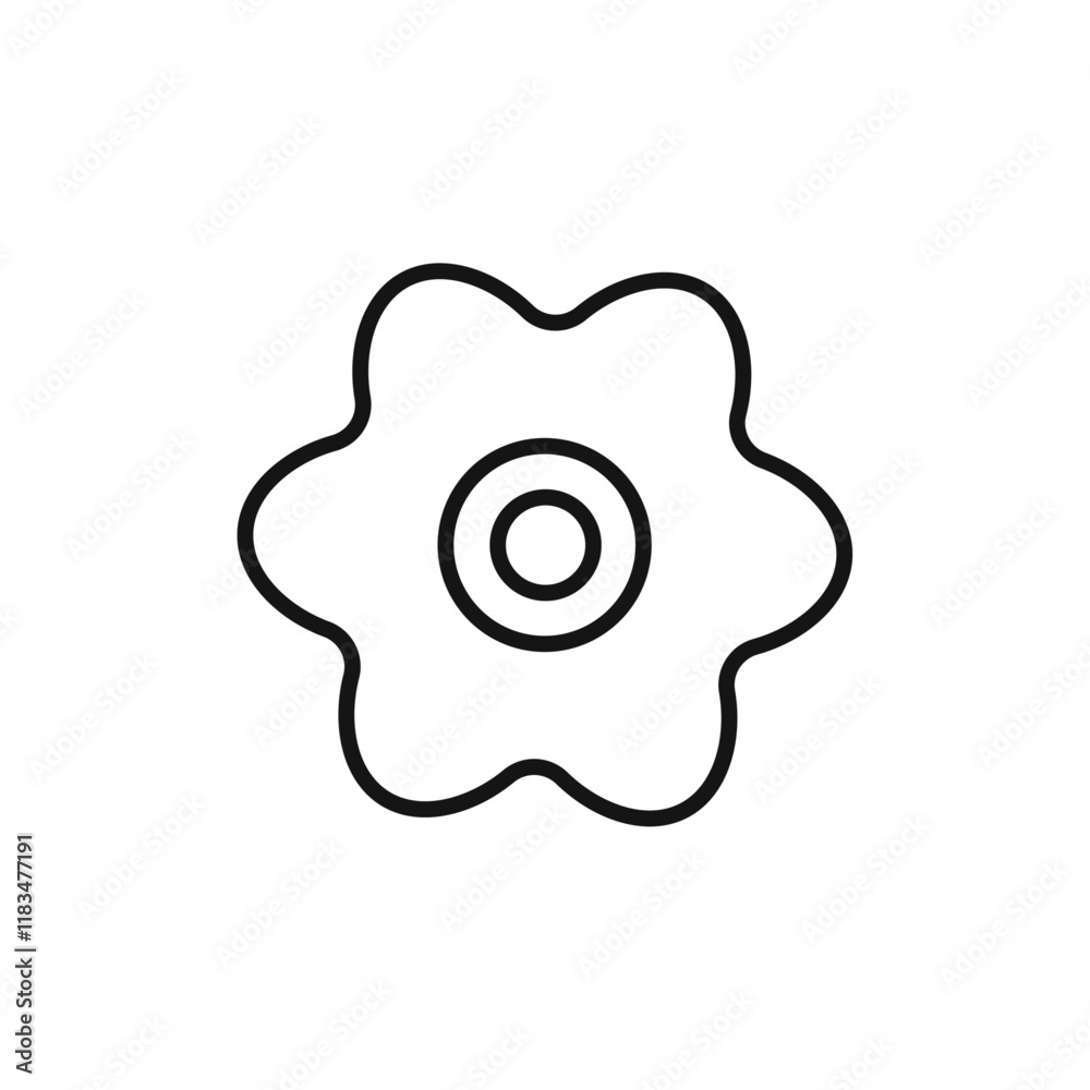 Flower icon Isolated flat vector in outline Flower icon Isolated flat vector in outline