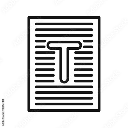 Format icon Isolated flat vector in outline