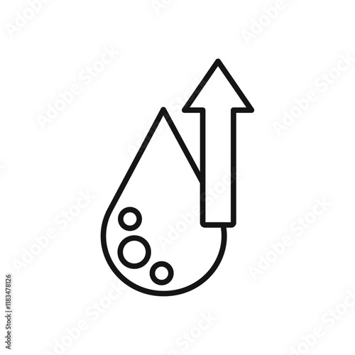 High cholesterol icon Isolated flat vector in outline