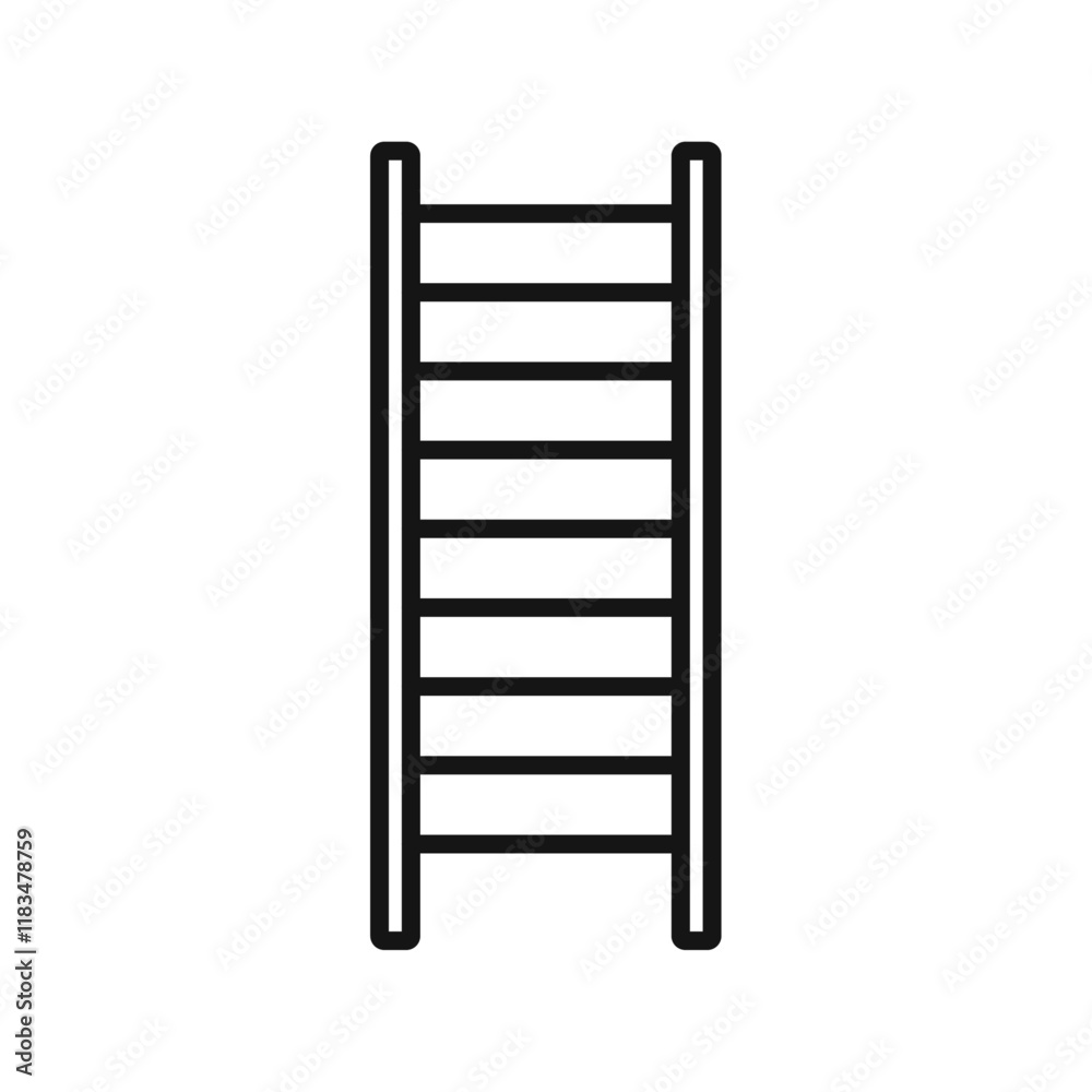 Ladder icon Isolated flat vector in outline Ladder icon Isolated flat vector in outline