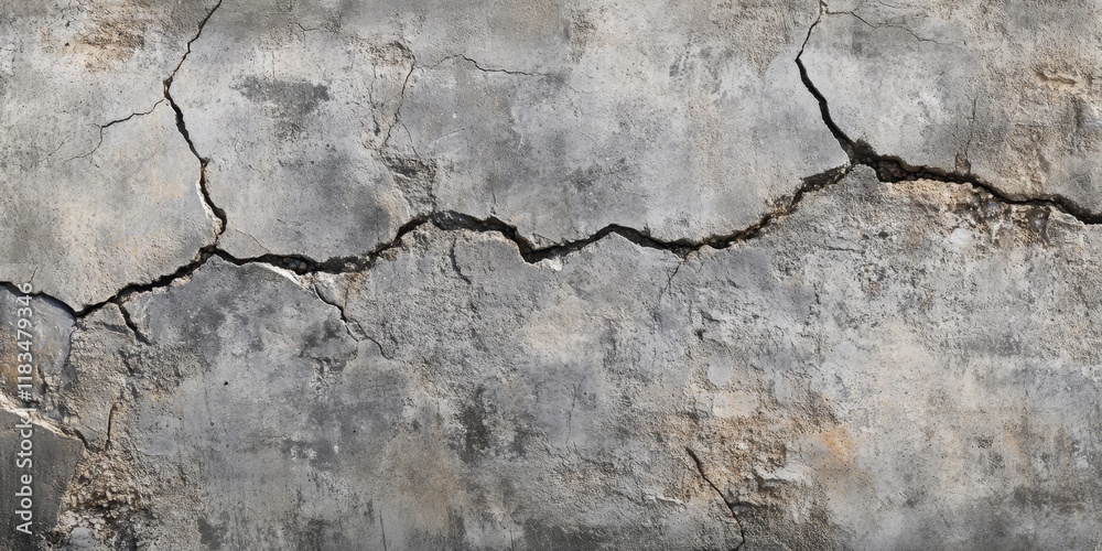 Obraz premium Cement crack wall texture offers a detailed perspective on the rugged beauty of cement surfaces. This cement crack wall texture captures the essence of wear and age in structural designs.
