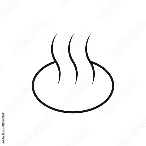 Onsen icon Isolated flat vector in outline