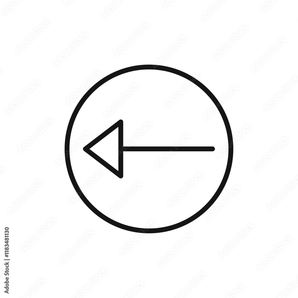 Previous icon Isolated flat vector in outline Previous icon Isolated flat vector in outline