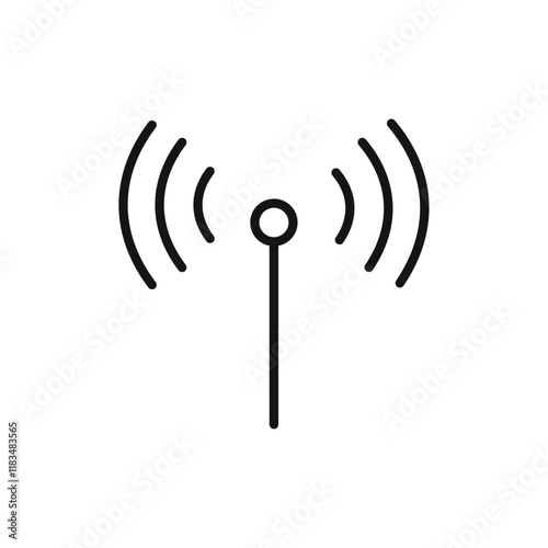 Wifi icon Isolated flat vector in outline