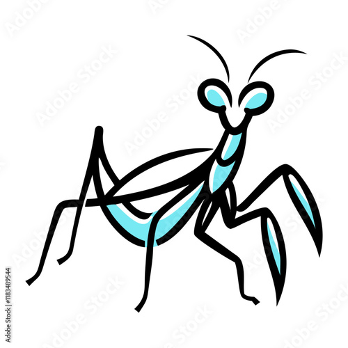 praying mantis icon vector design