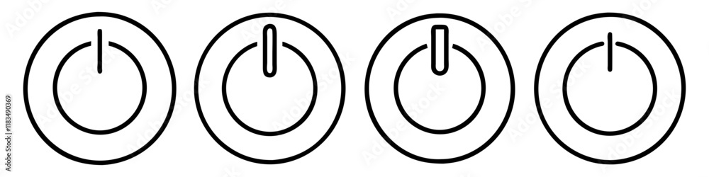 power button icon, electronics line art, electronics vector - simple black line art icon of power button perfect for logos, and electronics-themed designs. power button icon, electronics line art, electronics vector - simple black line art icon of power button perfect for logos, and electronics-themed designs.