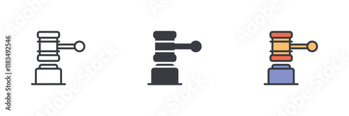 Judge gavel icon