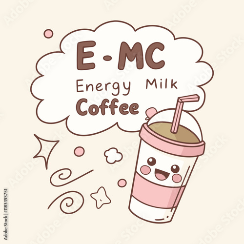Energy milk coffee