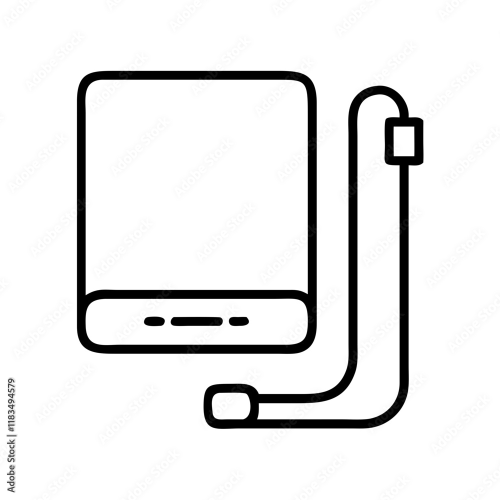 external hard drive icon, electronics line art, electronics vector - simple black line art icon of external hard drive perfect for logos, and electronics-themed designs. external hard drive icon, electronics line art, electronics vector - simple black line art icon of external hard drive perfect for logos, and electronics-themed designs.