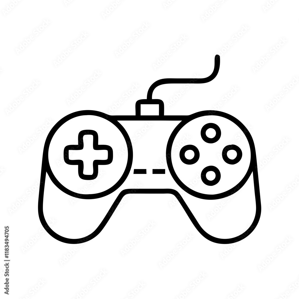 game controller icon, electronics line art, electronics vector - simple black line art icon of game controller perfect for logos, and electronics-themed designs. game controller icon, electronics line art, electronics vector - simple black line art icon of game controller perfect for logos, and electronics-themed designs.