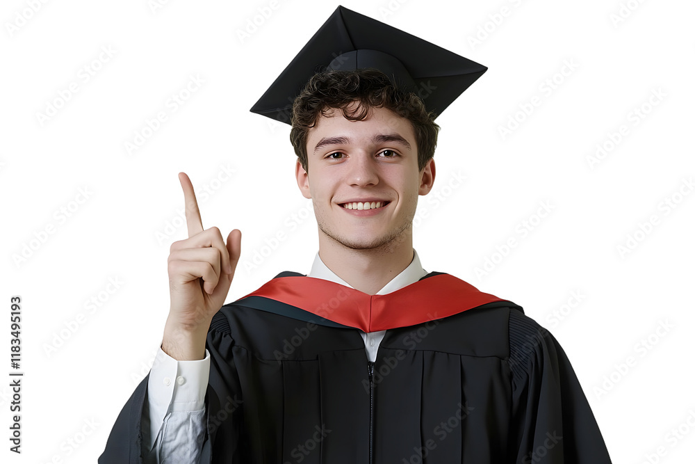 Young university graduate caucasian man over isolated background showing and lifting a finger in sign of the best Young university graduate caucasian man over isolated background showing and lifting a finger in sign of the best