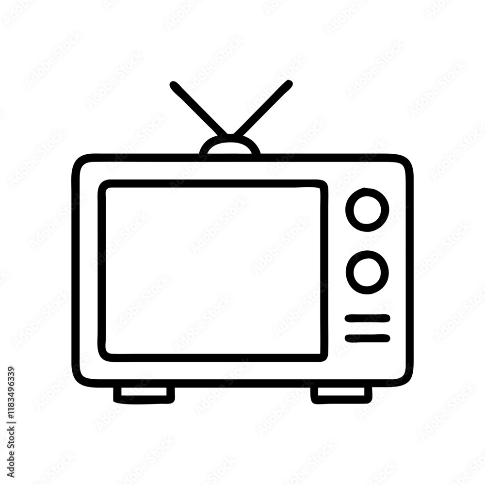 television icon, electronics line art, electronics vector - simple black line art icon of television perfect for logos, and electronics-themed designs. television icon, electronics line art, electronics vector - simple black line art icon of television perfect for logos, and electronics-themed designs.