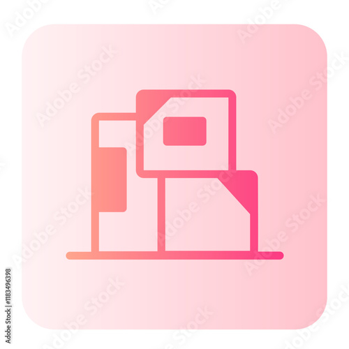 Box  gradient icon