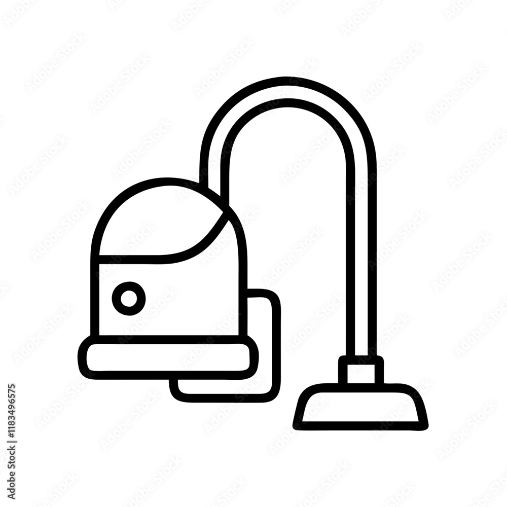 vacuum cleaner icon, electronics line art, electronics vector - simple black line art icon of vacuum cleaner perfect for logos, and electronics-themed designs. vacuum cleaner icon, electronics line art, electronics vector - simple black line art icon of vacuum cleaner perfect for logos, and electronics-themed designs.