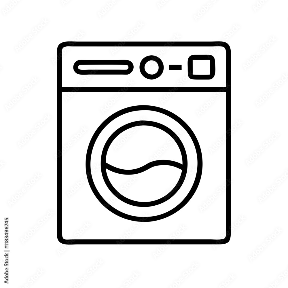 washing machine icon, electronics line art, electronics vector - simple black line art icon of washing machine perfect for logos, and electronics-themed designs. washing machine icon, electronics line art, electronics vector - simple black line art icon of washing machine perfect for logos, and electronics-themed designs.